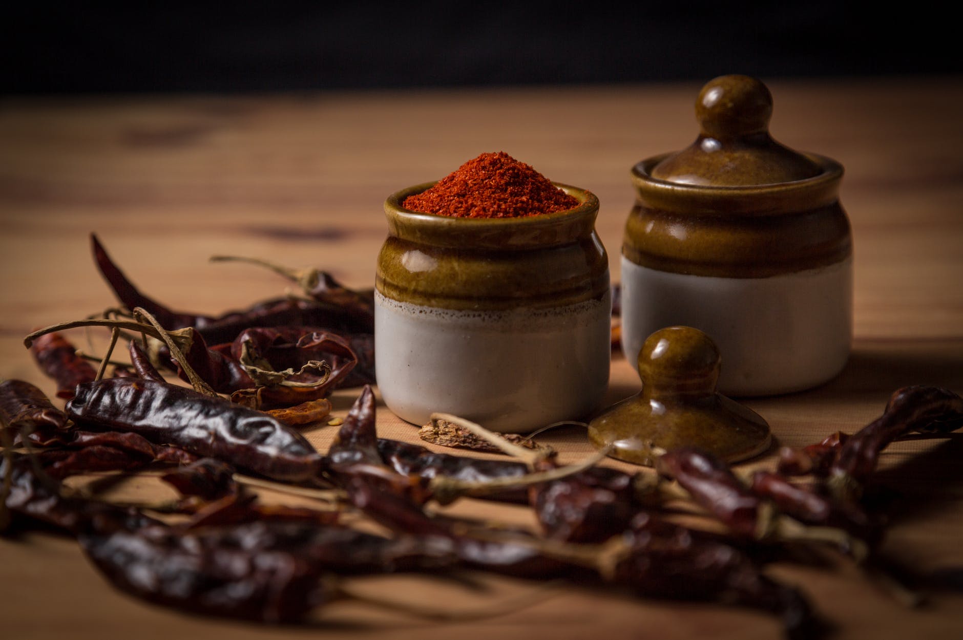 selective focus photograph of chili powder