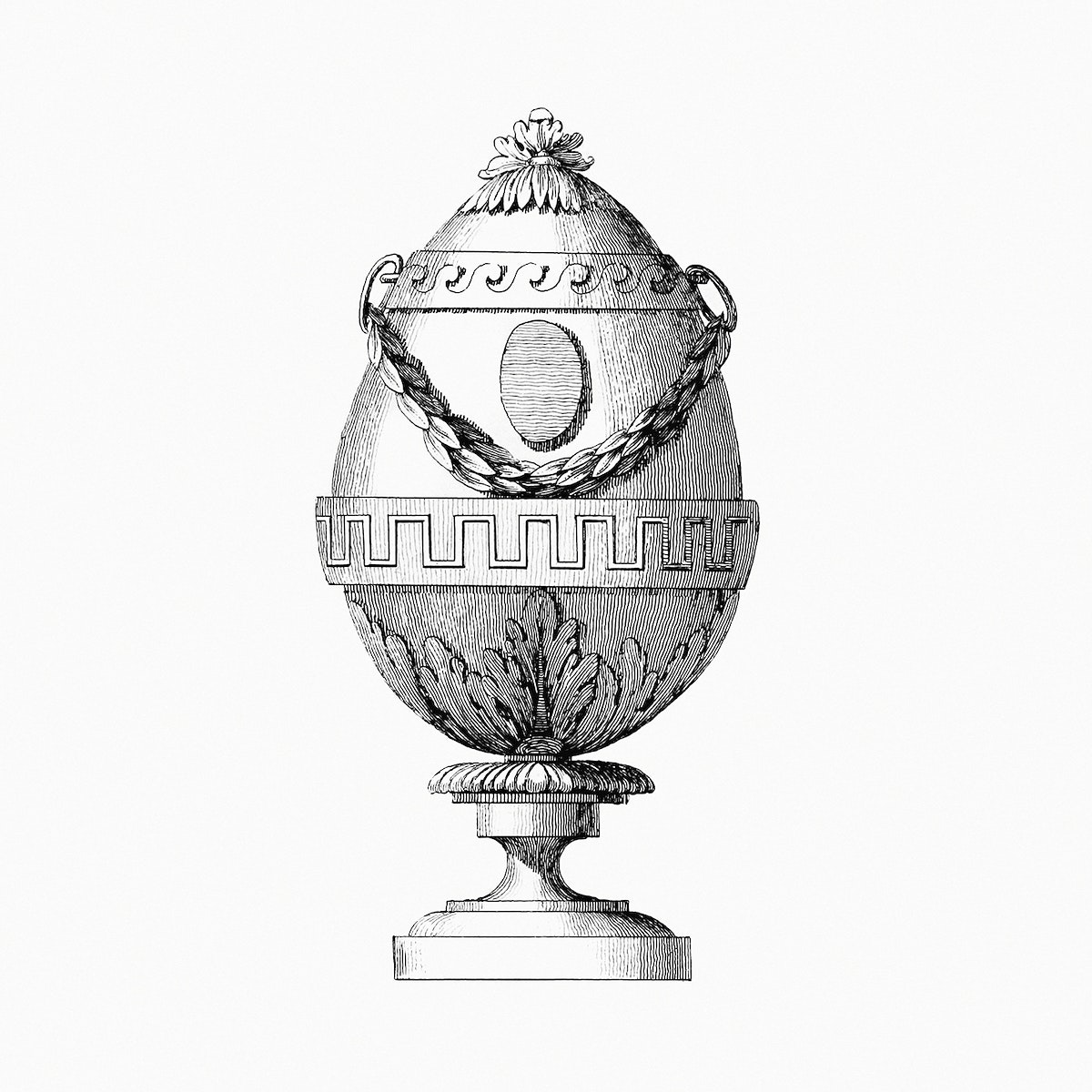 Vintage Fabergé egg illustration